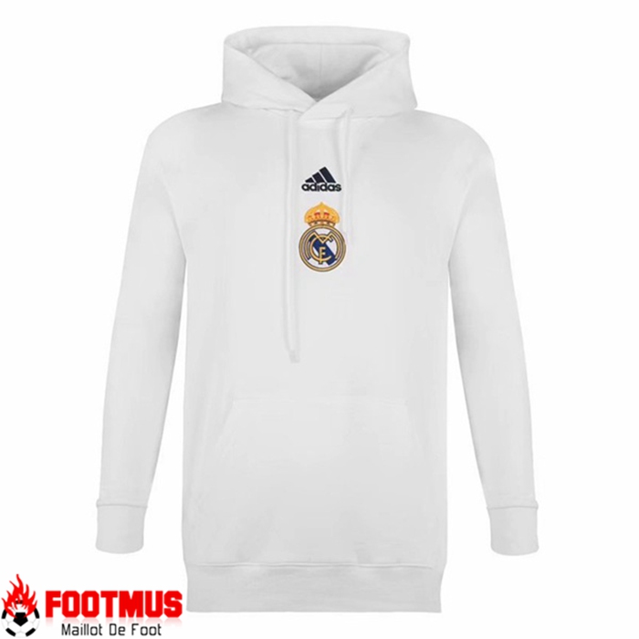 Sweatshirt Training Capuche Real Madrid Blanc 2020/2021