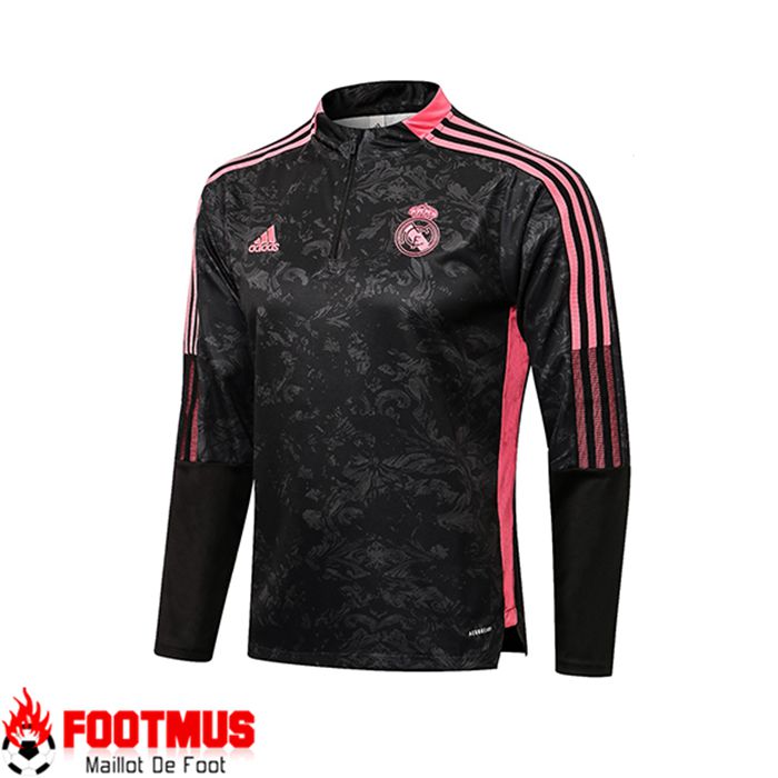 Sweatshirt Training Real Madrid Noir/Rouge 2021/2022