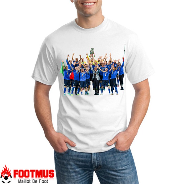 T-Shirts Italie UEFA Euro 2020 Champions Blanc - GXHTS15
