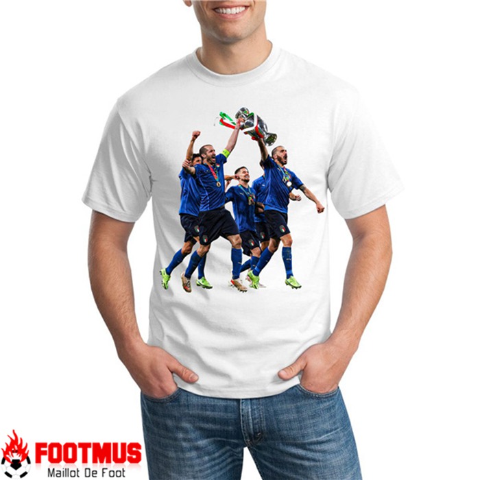 T-Shirts Italie UEFA Euro 2020 Champions Blanc - GXHTS18
