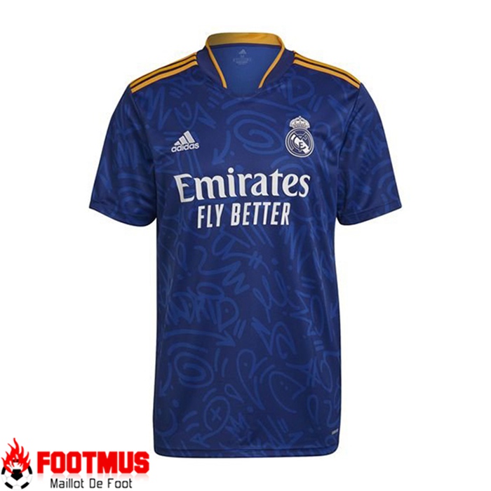 Nouveau Maillot de Foot Real Madrid Exterieur 2021/2022