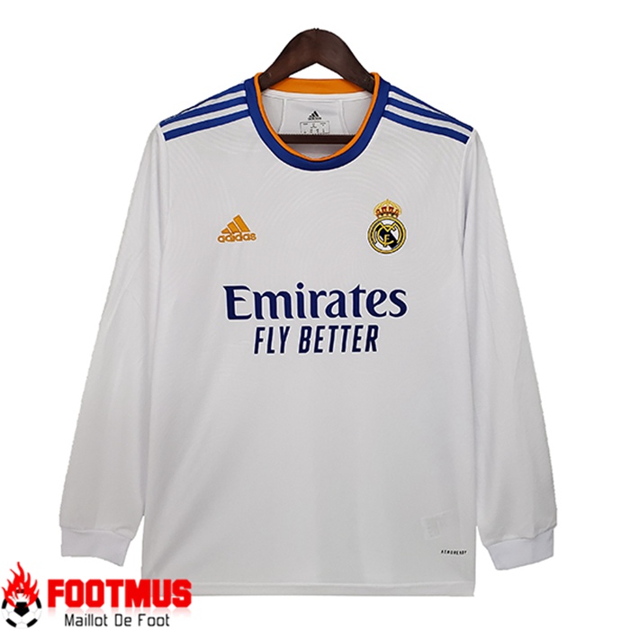 Maillot de Foot Real Madrid Domicile Manche longue 2021/2022