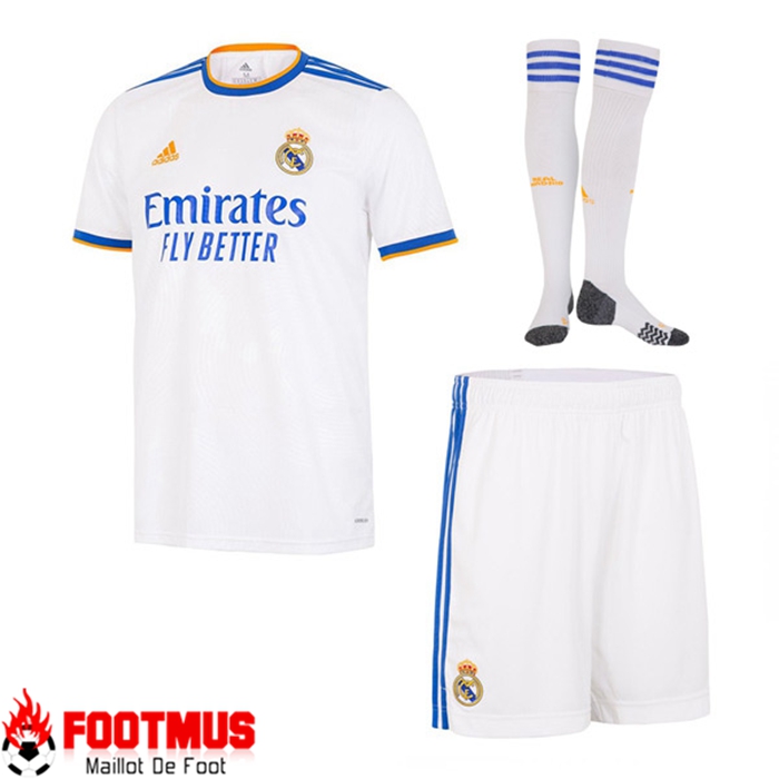Ensemble Maillot Foot Real Madrid Domicile (Short + Chaussettes) 2021/2022