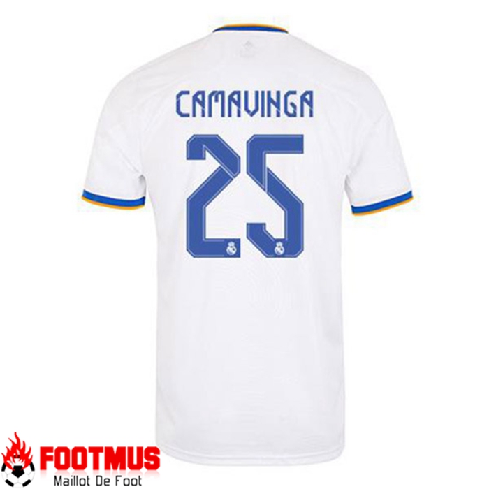 Maillot de Foot Real Madrid (Camavinga 25) Domicile 2021/2022