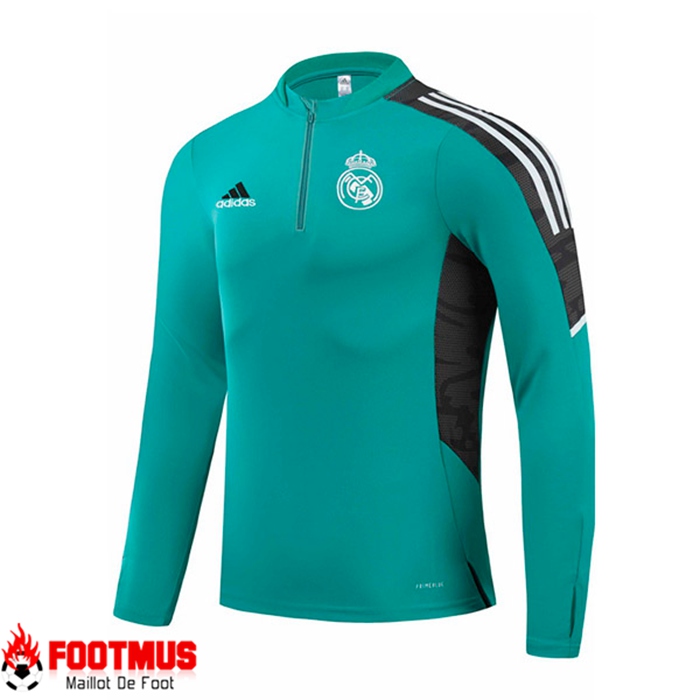 Sweatshirt Training Real Mardrid Vert/Noir 2021/2022