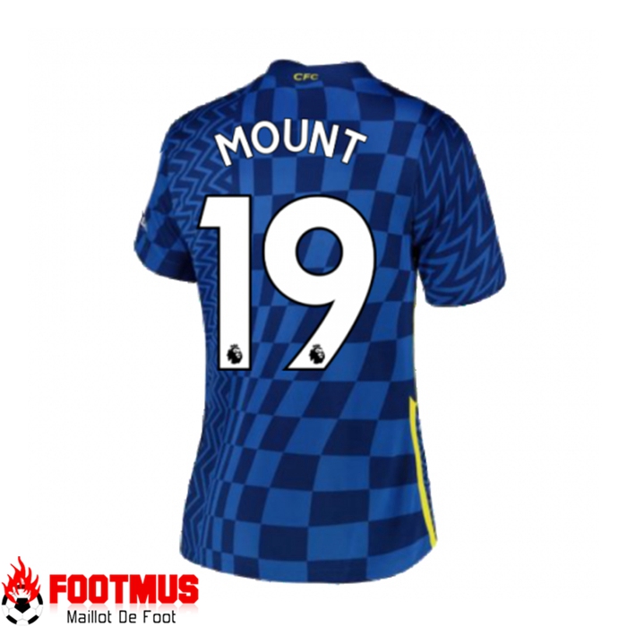 Maillot FC Chelsea (MASON MOUNT 19) Domicile Femme Bleu 2021/2022