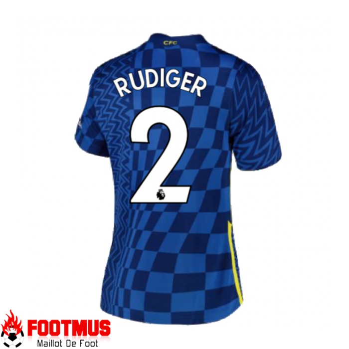 Maillot FC Chelsea (ANTONIO RÜDIGER 2) Domicile Femme Bleu 2021/2022
