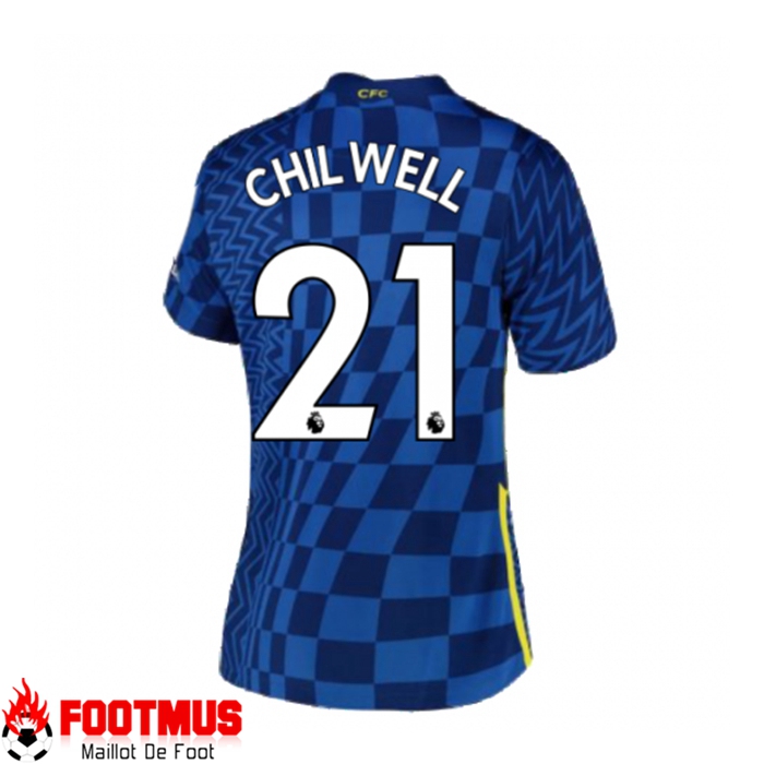 Maillot FC Chelsea (BEN CHILWELL 21) Domicile Femme Bleu 2021/2022