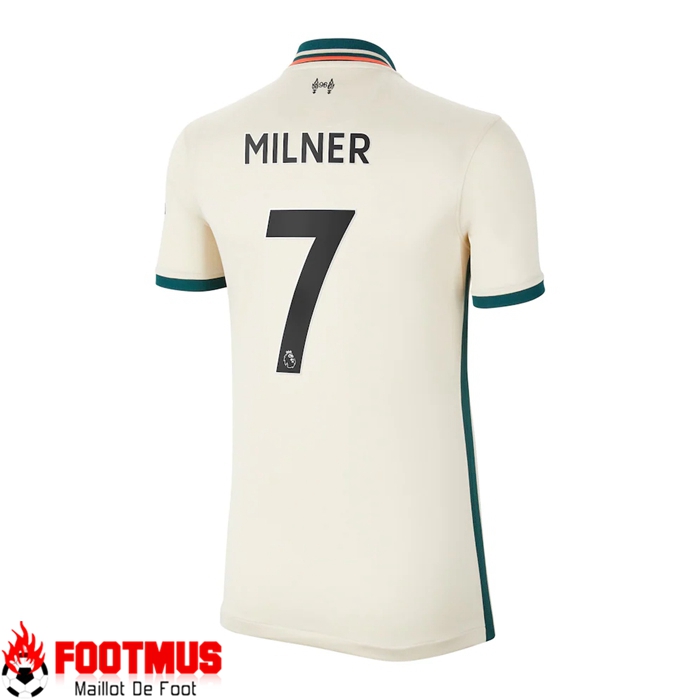 Maillot FC Liverpool（JAMES MILNER 7）Exterieur Femme Bronzer 2021/2022