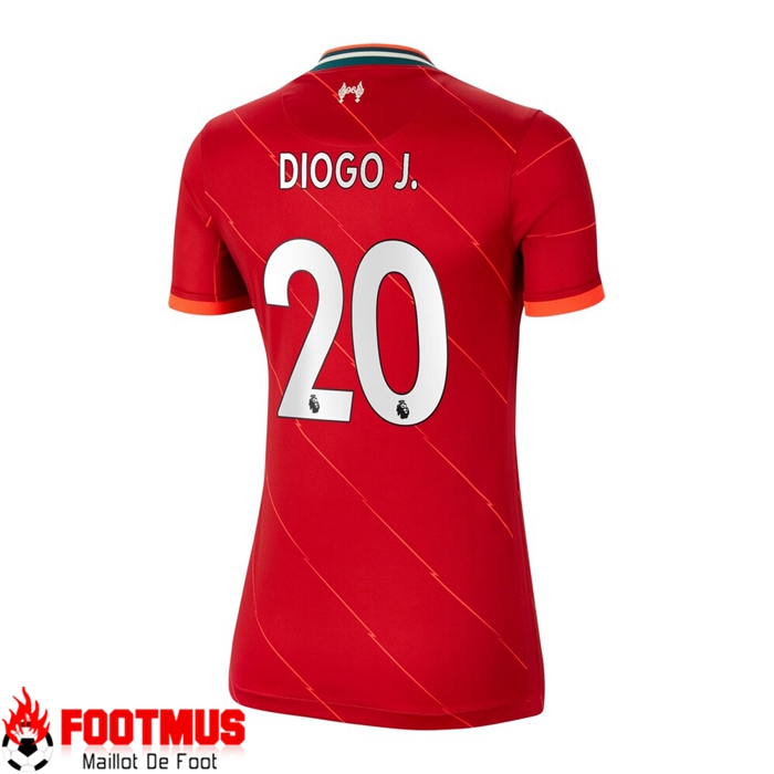 Maillot FC Liverpool（DIOGO JOTA 20）Domicile Femme Rouge 2021/2022
