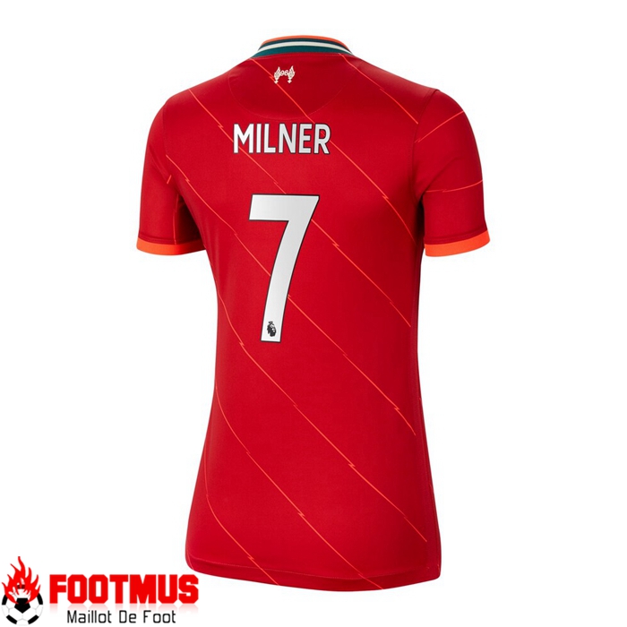 Maillot FC Liverpool（JAMES MILNER 7）Domicile Femme Rouge 2021/2022