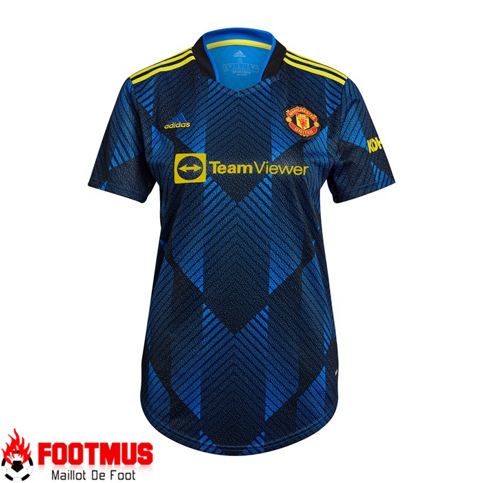 Maillot De Foot Manchester United Third Femme Bleu 2021/2022