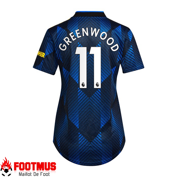Maillot Manchester United (GREENWOOD 11) Third Femme Bleu 2021/2022