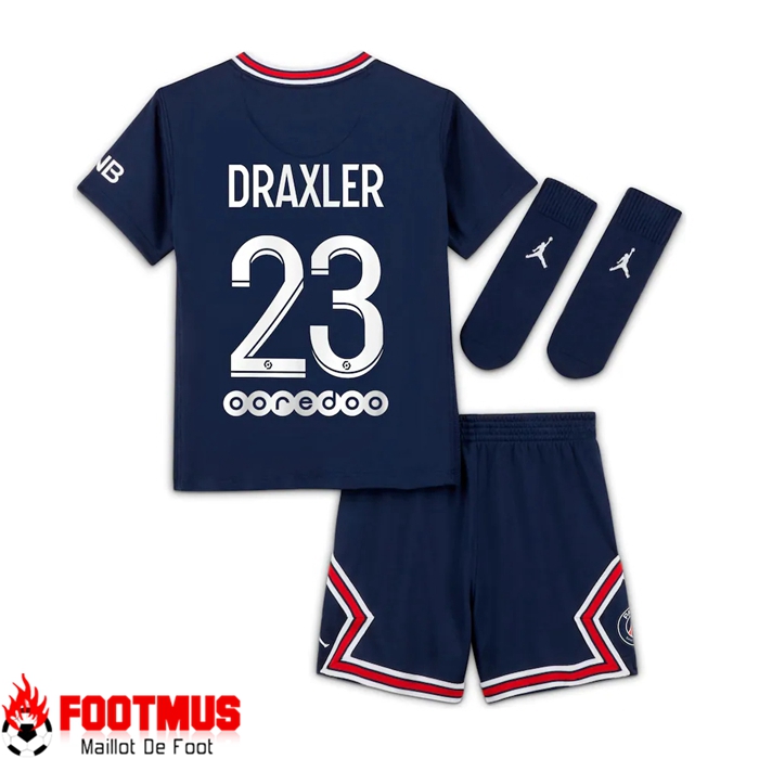 Maillot Paris Saint-Germain（Draxler 23）Domicile Enfant Bleu 2021/2022