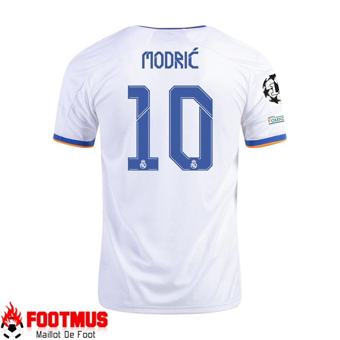 Maillot Real Madrid (LUKA MODRIC 10) Domicile Blanc 2021/2022