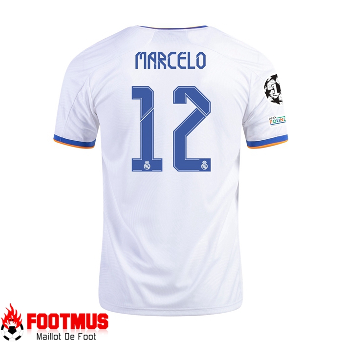Maillot Real Madrid (MARCELO REAL 12) Domicile Blanc 2021/2022