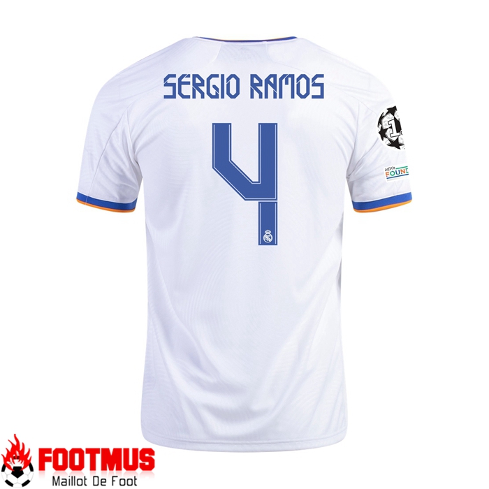 Maillot Real Madrid (SERGIO RAMOS 4) Domicile Blanc 2021/2022