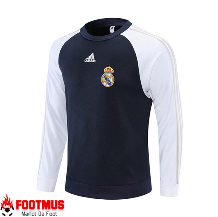 Sweatshirt Training Real Madrid Bleu Marin/Blanc 2021/2022