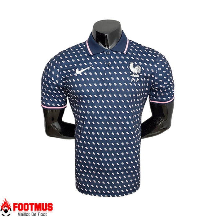 Polo Foot France Blanc/Bleu 2022/2023
