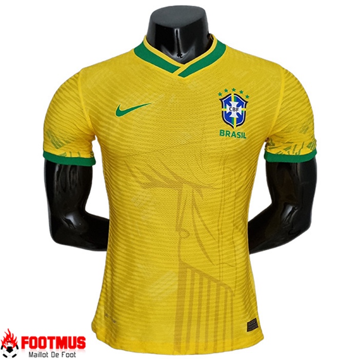 Boutique Maillot Equipe Foot Bresil Player Version Classic Jaune 2022/2023