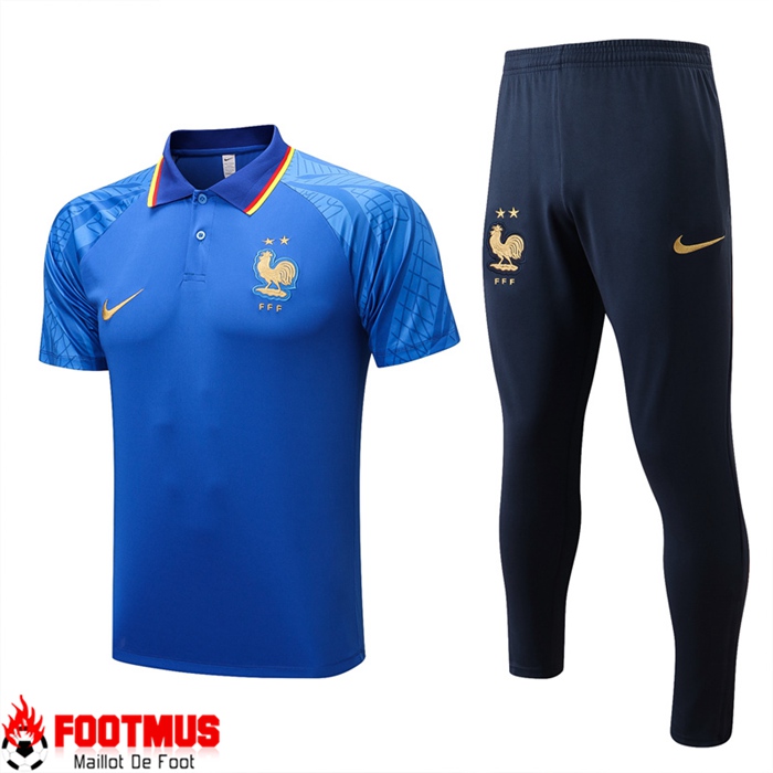 Ensemble Polo Foot France Bleu 2022/2023