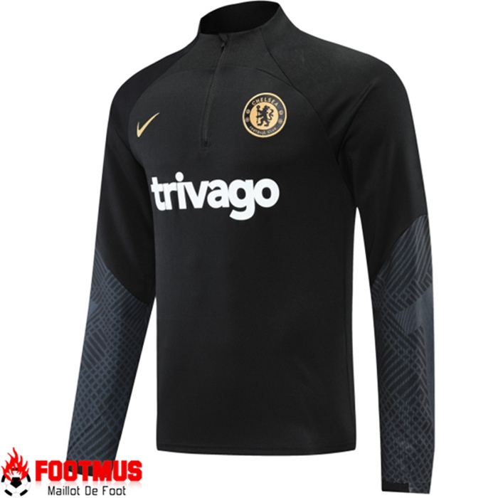 Sweatshirt Training FC Chelsea Noir 2022/2023