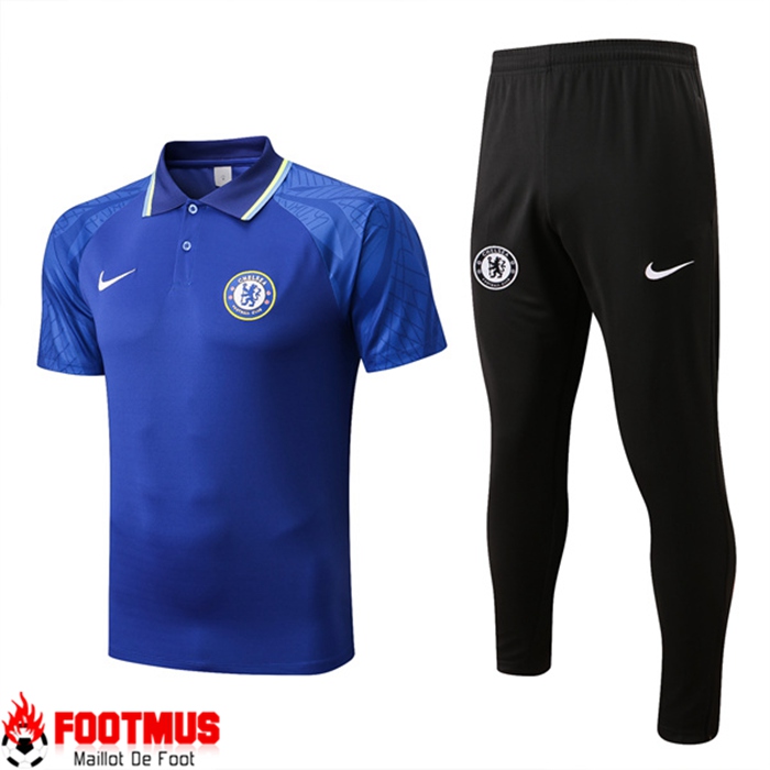 Ensemble Polo Foot FC Chelsea Bleu 2022/2023
