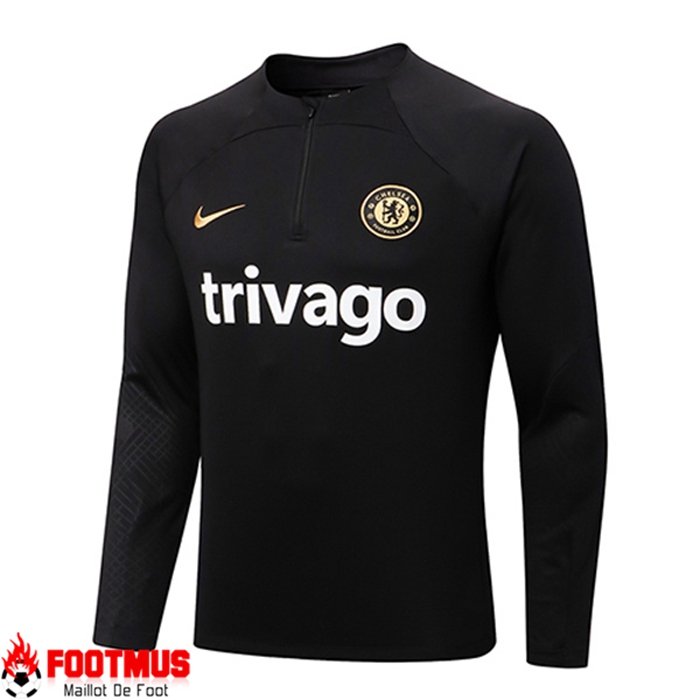 Sweatshirt Training FC Chelsea Noir 2022/2023