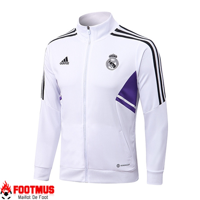 Veste Foot Real Madrid Blanc 2022/2023