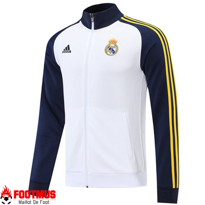 Veste Foot Real Madrid Blanc/Bleu Marin 2022/2023