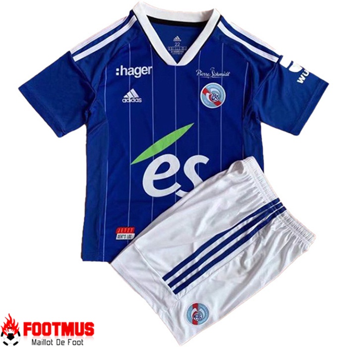 Jeu De Maillot Foot RC Strasbourg Enfant 2022 2024 2025 Pas Cher