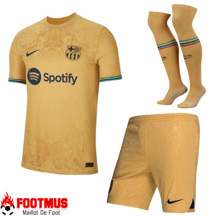 Ensemble Maillot Foot FC Barcelone Exterieur (Short + Chaussettes) 2022/2023