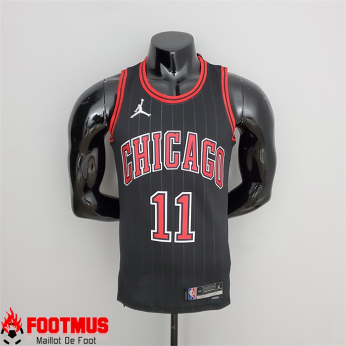 Maillot Chicago Bulls (Derozan #11) Noir 75th Anniversary