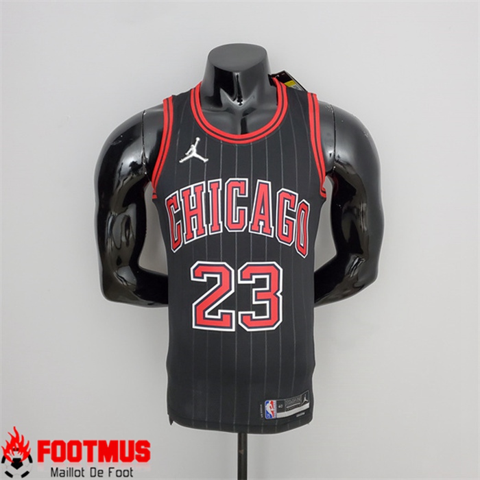 Maillot Chicago Bulls (Jordan #23) Noir 75th Anniversary