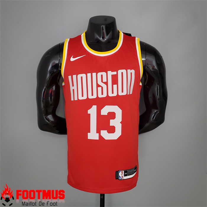 Maillot Houston Rockets (Harden #13) Retro Rouge