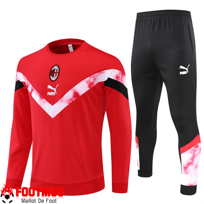 Ensemble Survetement de Foot Milan AC Rouge 2022/2023