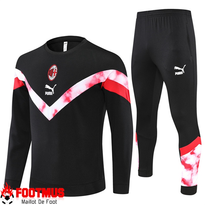 Ensemble Survetement de Foot Milan AC Noir 2022/2023