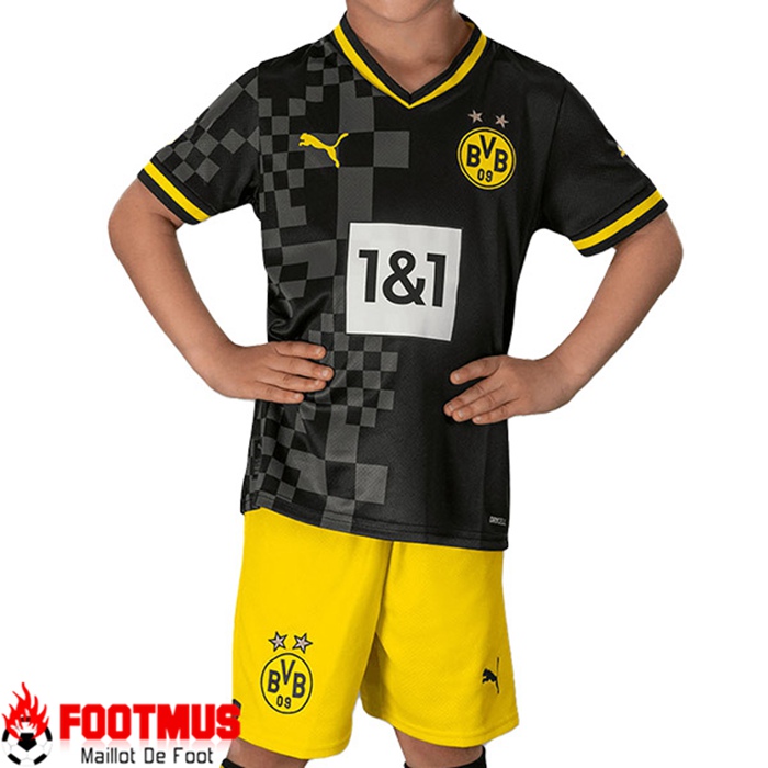 Nouveau Maillot de Foot Dortmund Enfant Exterieur 2022/2023