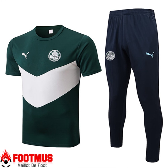 Ensemble Training T-Shirts + Pantalon Palmeiras Vert 2022/2023