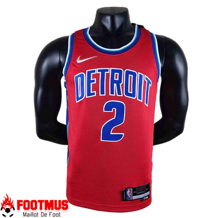 Maillot Detroit Pistons (CUNNINGHAM #2) Rouge