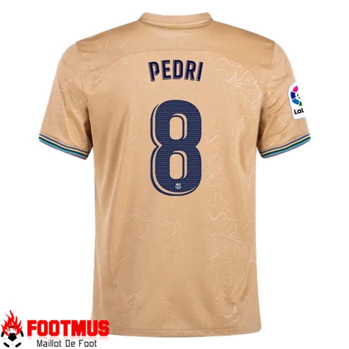 Maillot de Foot FC Barcelone (PEDRI #8) 2022/23 Exterieur