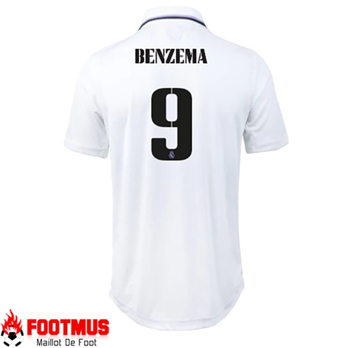 Maillot de Foot Real Madrid (BENZEMA #9) 2022/23 Domicile