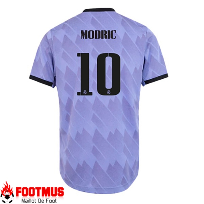 Image Maillot de Foot Real Madrid (MODRIC 10) 2022/23 Exterieur Pas Chere