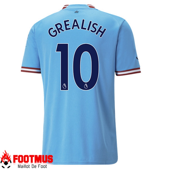 Maillot de Foot Manchester City (GREALISH #10) 2022/23 Domicile
