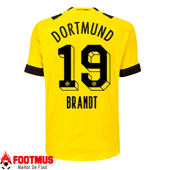Maillot de Foot Dortmund BVB (BRANDT #19) 2022/23 Domicile