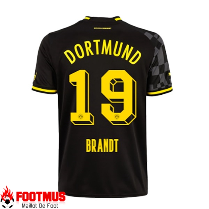Maillot de Foot Dortmund BVB (BRANDT #19) 2022/23 Exterieur