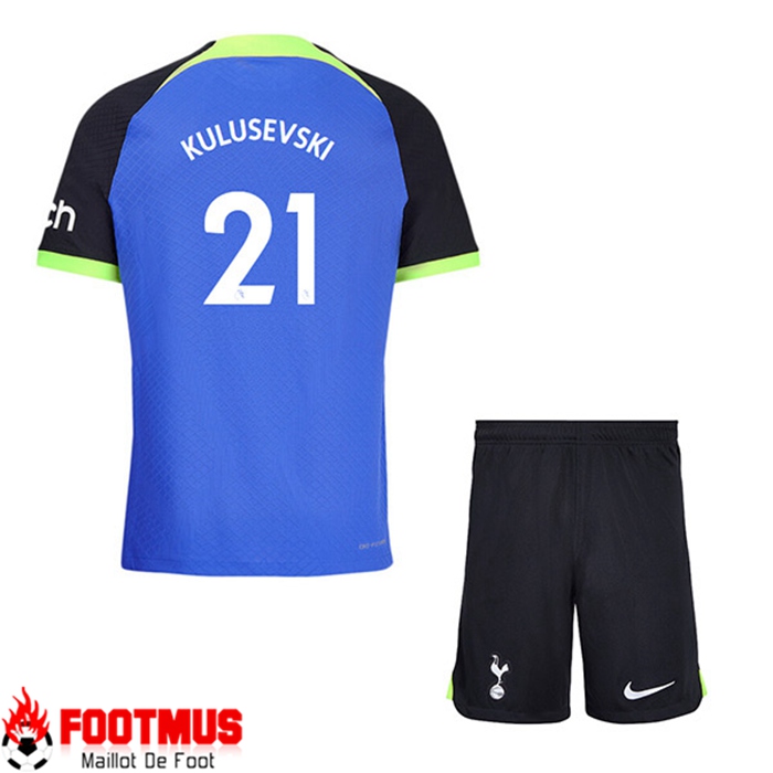 Maillot de Foot Tottenham Hotspur (KULUSEVSKI #21) Enfants Exterieur2022/23