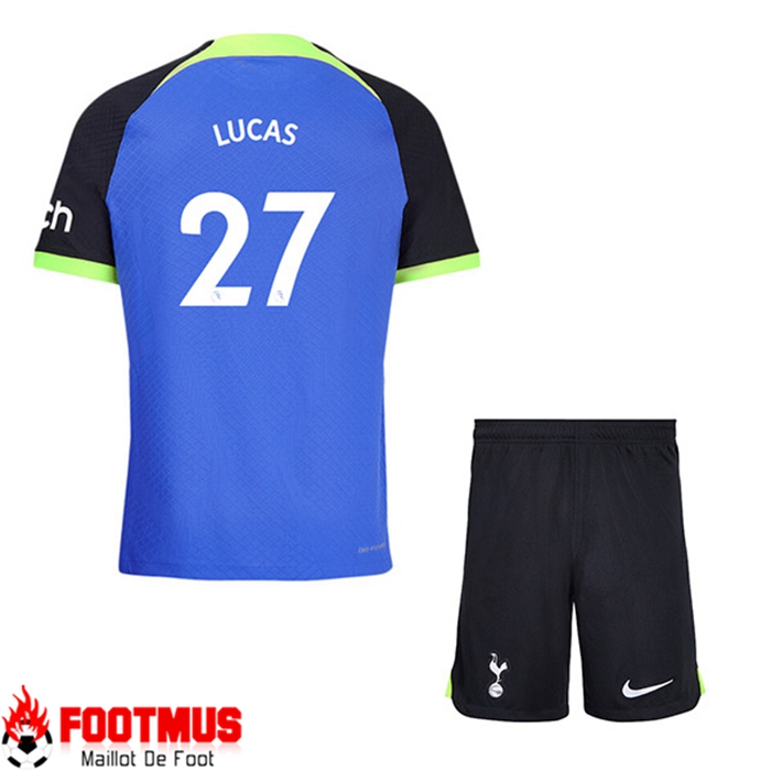 Maillot de Foot Tottenham Hotspur (LUCAS #27) Enfants Exterieur 2022/23