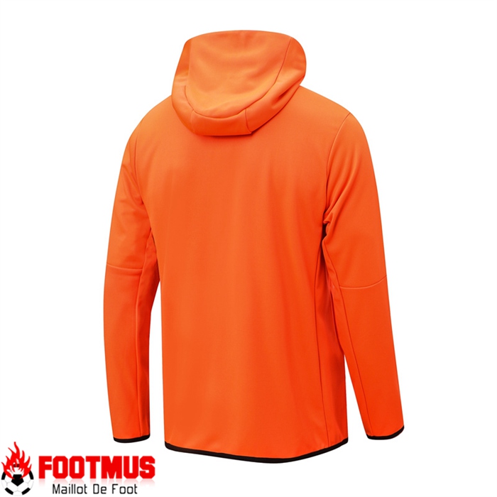 Creation Ensemble Veste A Capuche Survetement Foot NIKE Orange 2022/
