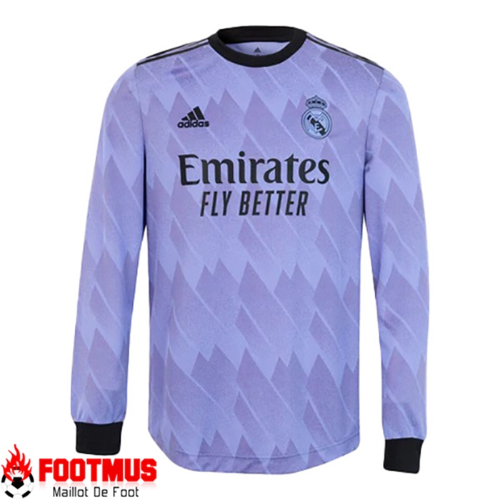 Nouveau Maillot de Foot Real Madrid Exterieur Manches Longues 2022/2023